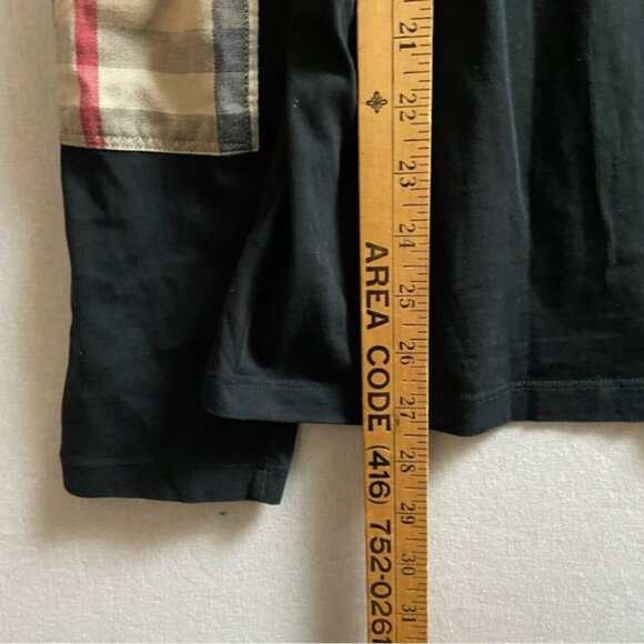 Burberry London 100% Cotton Crew neck long sleeve shirt Sz M - Picture 7 of 7